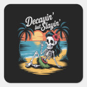 スケルトンの夏 スクエアシール (正面)