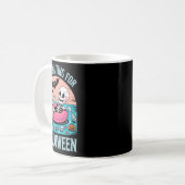 スケルトンの子供たちただ待っている スプーキーサマー コーヒーマグカップ (正面左)