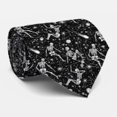 スケルトンの宇宙バックグラウンド ネクタイ (ロール)