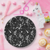 スケルトンの宇宙バックグラウンド ペーパープレート (パーティー)