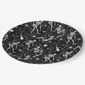 スケルトンの宇宙バックグラウンド ペーパープレート (アングル)