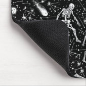 スケルトンの宇宙バックグラウンド マウスパッド (コーナー)