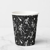 スケルトンの宇宙バックグラウンド 紙コップ (裏面)