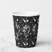 スケルトンの宇宙バックグラウンド 紙コップ (右)