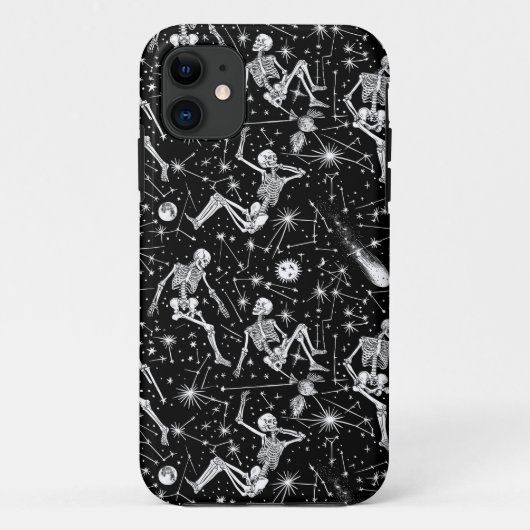 スケルトンの宇宙バックグラウンド Case-Mate iPhoneケース (裏面)