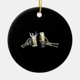 スケルトンの手が応援 セラミックオーナメント