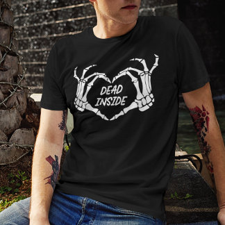 スケルトンの手の中に死んだ Tシャツ