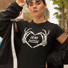 スケルトンの手の中に死んだ Tシャツ