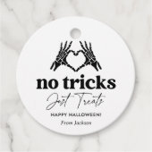 スケルトンの手をハロウィーンで扱うトリックはない フェイバータグ (正面)