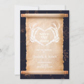 スケルトンの手ハロウィーン日付を保存 セーブザデート (正面)