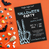 スケルトンの手 フライトナイト ハロウィンパーティー 怖い 招待状
