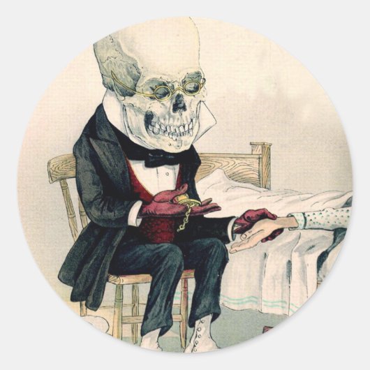 スケルトンの最後の儀式 ラウンドシール (正面)