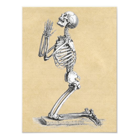 スケルトンの祈りの言葉 フォトプリント            (正面)