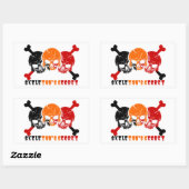 スケルトンの秘密 長方形シール (シート)