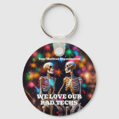 スケルトンの素晴らしいテクチKeychain Magが大好き キーホルダー (裏面)