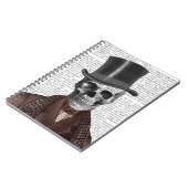 スケルトンの紳士とトップハット ノートブック (左側)