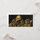 スケルトンの老婆（死） （フランシスコ・ゴヤ） カード (正面/裏面インサイチュ)