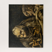 スケルトンの老婆（死） （フランシスコ・ゴヤ） ジグソーパズル (縦)