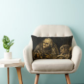 スケルトンの老婆（死） （フランシスコ・ゴヤ） ランバークッション (椅子)