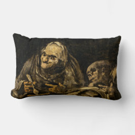 スケルトンの老婆（死） （フランシスコ・ゴヤ） ランバークッション