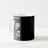 スケルトンの花嫁と花婿の結婚式 コーヒーマグカップ (正面左)