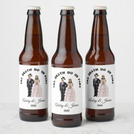 スケルトンの花嫁と花婿 ビールラベル