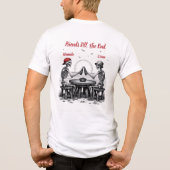 スケルトンの親友が乾杯 トライブレンドTシャツ (裏面)