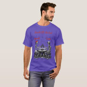 スケルトンの親友が乾杯 Tシャツ (正面フル)