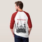 スケルトンの親友が乾杯 Tシャツ (裏面フル)