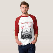 スケルトンの親友が乾杯 Tシャツ (正面フル)