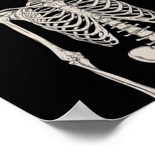 スケルトンのOKジェスチャーのクローズアップ ポスター (角)