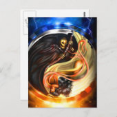 スケルトンはがき ポストカード (正面/裏面)