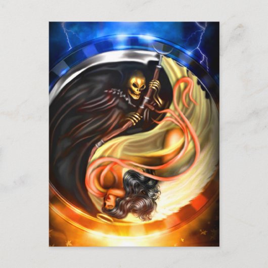 スケルトンはがき ポストカード (正面)