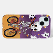 スケルトンよくはしゃぐ幽霊ハロウィーンiPhone /iPadケース Case-Mate iPhoneケース (裏面 (横))