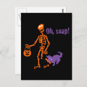 スケルトンをスナップ ポストカード (正面/裏面)