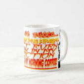 スケルトンを使ったアグレッシブモーニングコーヒーマグ コーヒーマグカップ (正面右)