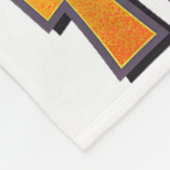 スケルトンアイスホッケープレイヤーハロウィーンのコスチューム少年 フリースブランケット (角)