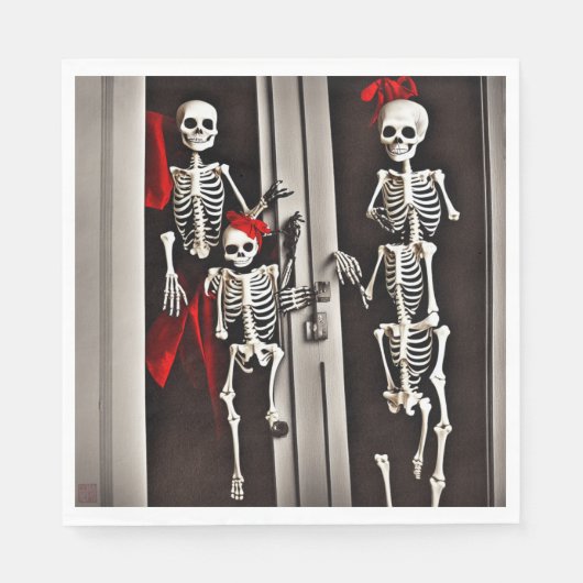 スケルトンアットザドア – 紙ランチョンナプキンズ スタンダードランチョンナプキン (正面)