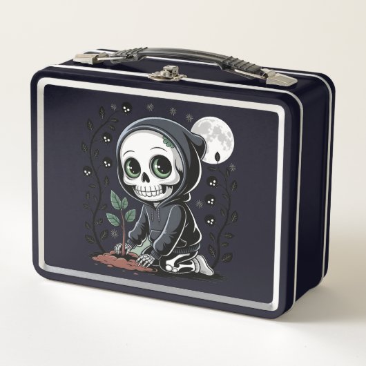 スケルトンアースの日 メタルランチボックス (正面)
