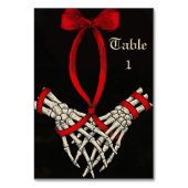 スケルトンインスパイアタロットハンドスティングテーブルカード テーブルナンバー (裏面)