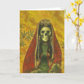 スケルトンウィッチデザイン カード (黄色い花)