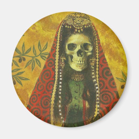 スケルトンウィッチデザイン マグネット (正面)