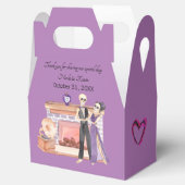 スケルトンエレガントカップルの好意ボックス フェイバーボックス (オープン)