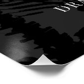 スケルトンエレガントゴシック結婚式の引き出物 ポスター (コーナー)