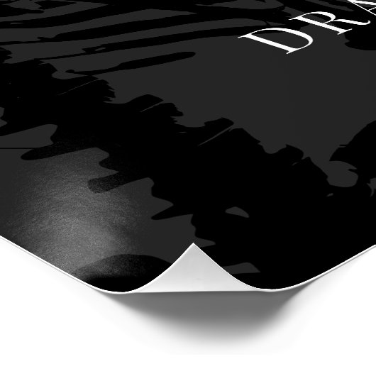 スケルトンエレガントゴシック結婚式の引き出物 ポスター (コーナー)