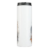 スケルトンエレガントハロウィーンの水彩画 タンブラー (裏面)