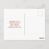 スケルトンエレガントハロウィーンの水彩画 ポストカード (裏面)