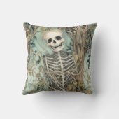 スケルトンエレガントヴィンテージハロウィーン クッション (裏面)