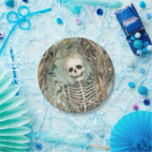 スケルトンエレガントヴィンテージハロウィーン ペーパープレート (パーティー)