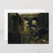 スケルトンエンジェルドラゴンファンタジー死神 ポストカード (正面/裏面)